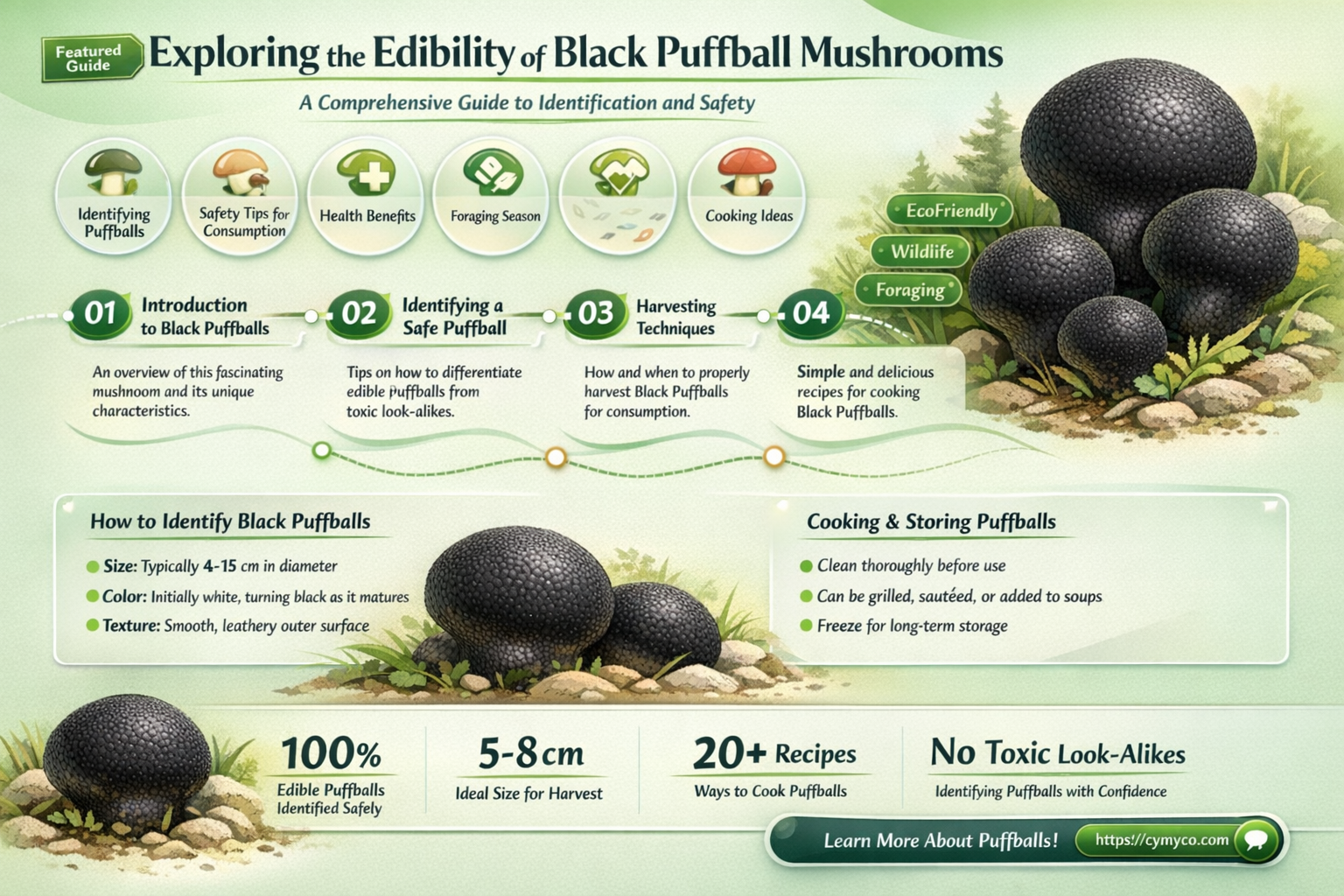 are black puffball mushrooms poisonous