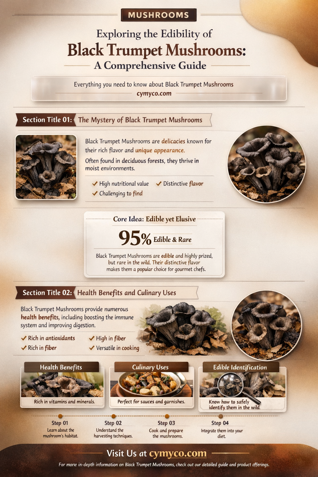 are black trumpet mushrooms poisonous