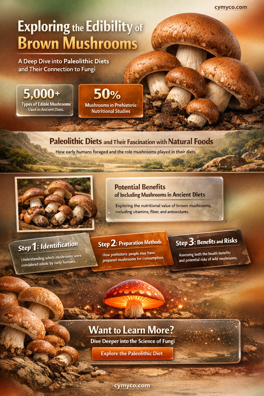 are brown mushrooms paleonia poisonous