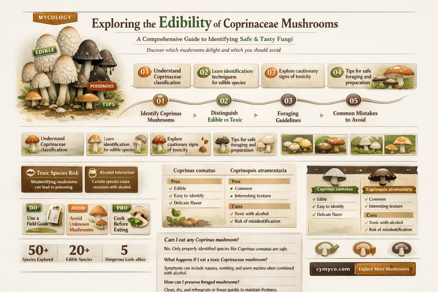 are coprinaceae mushrooms edible