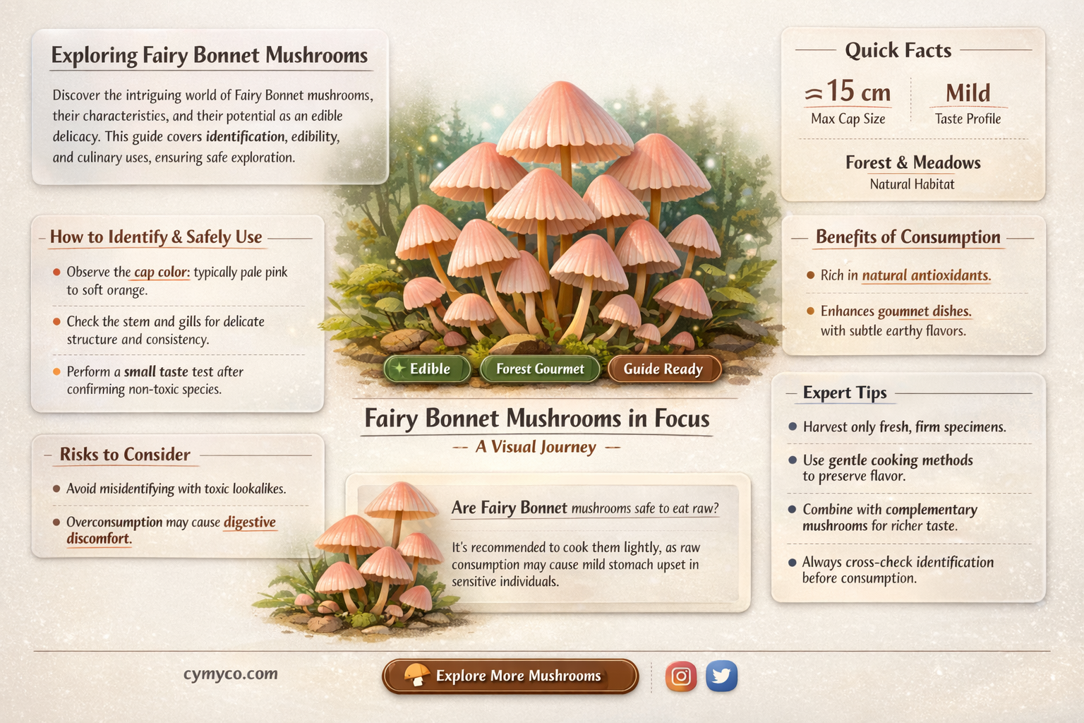 are fairy bonnet mushrooms poisonous
