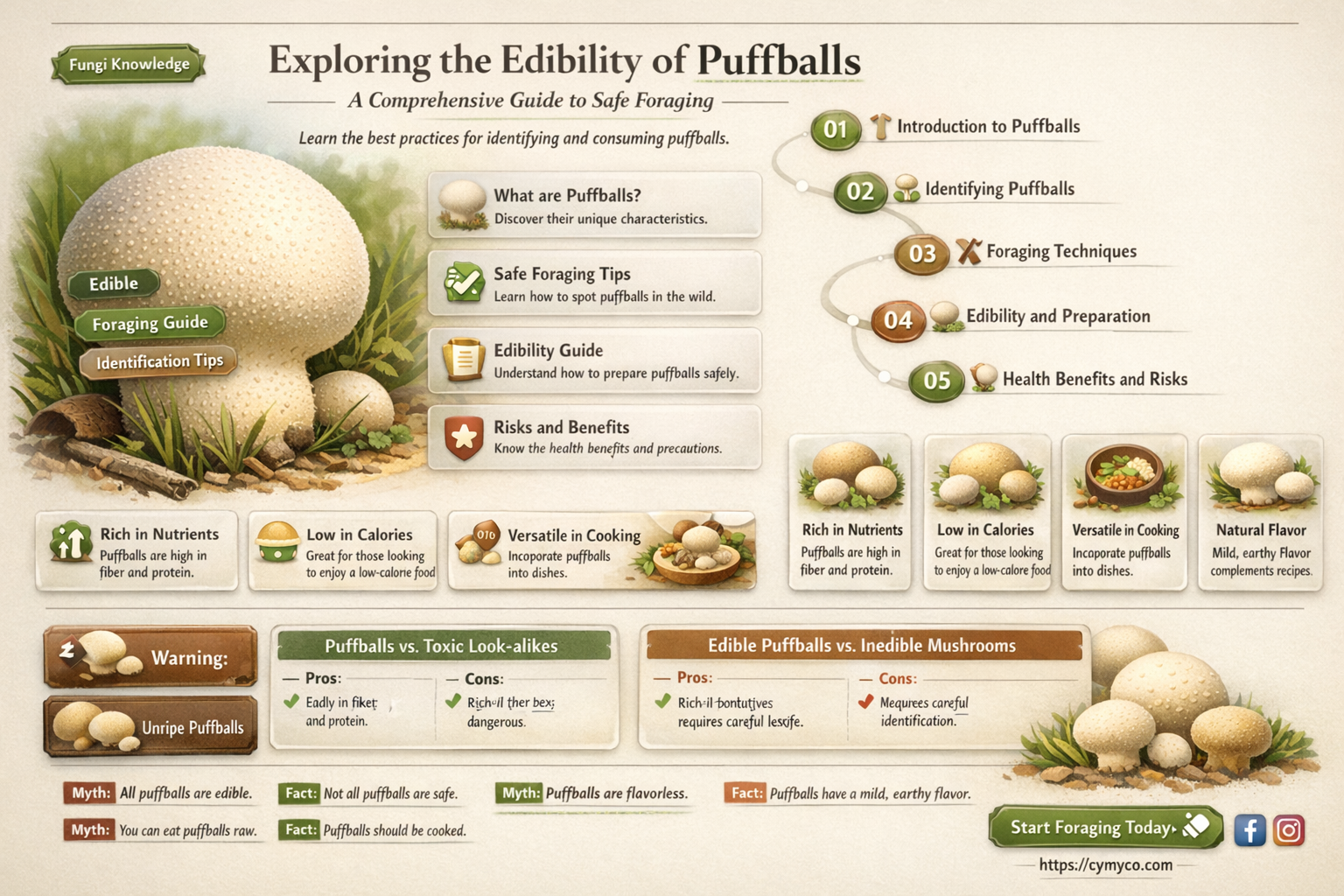 are puffballs safe to eat