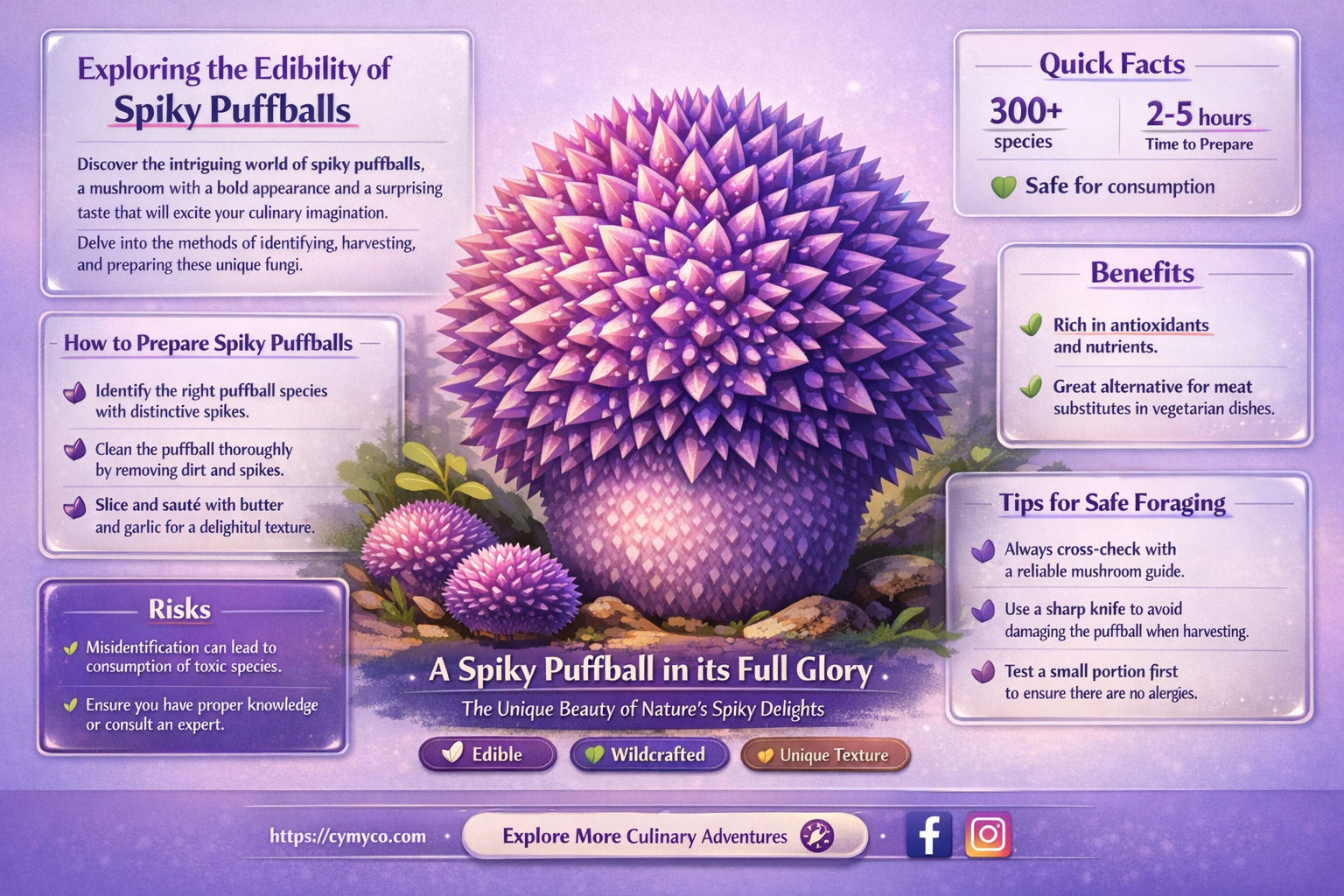 are spiky puffballs edible