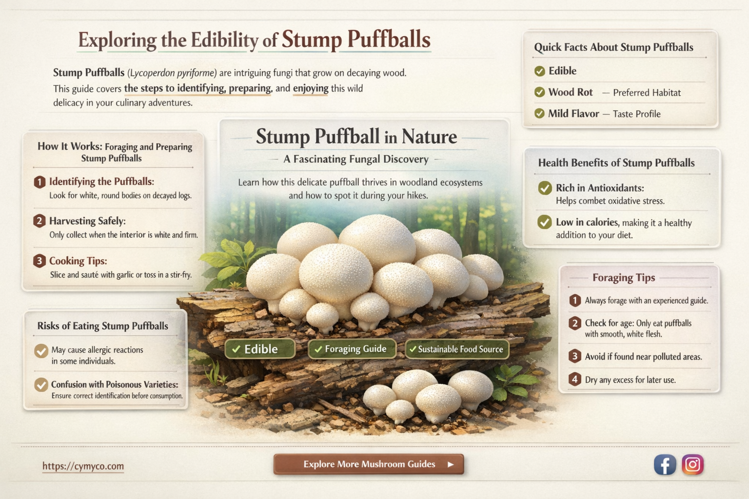are stump puffballs edible