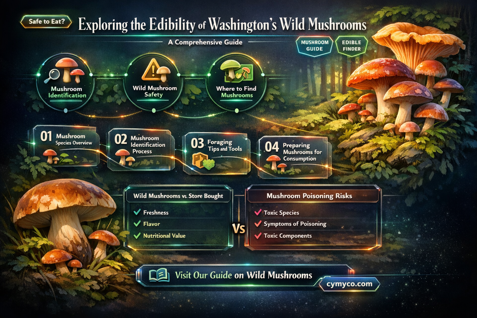 are all washington mushrooms edible