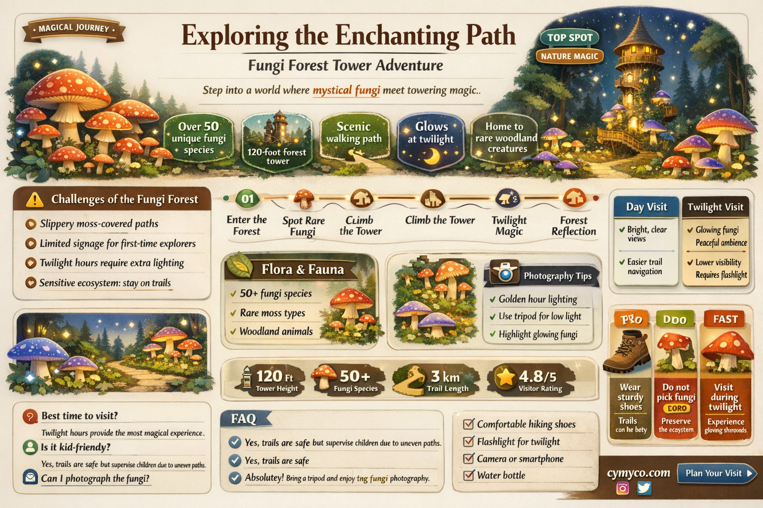 how to get to fungi forest tower