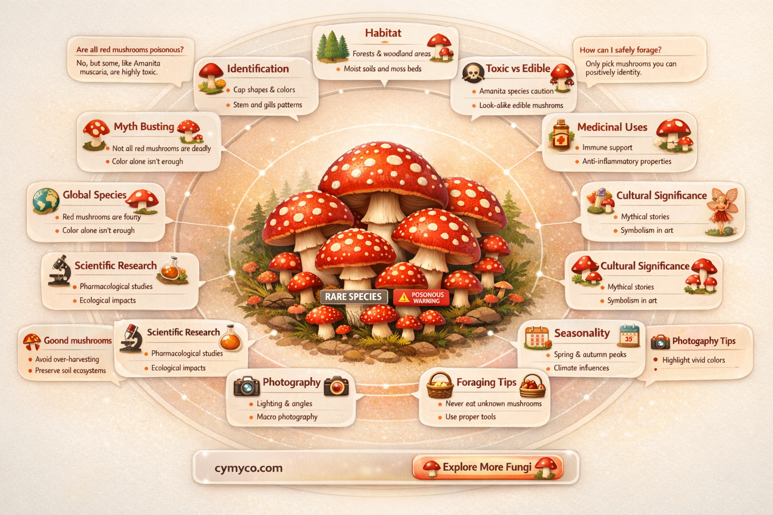 what is a red mushroom