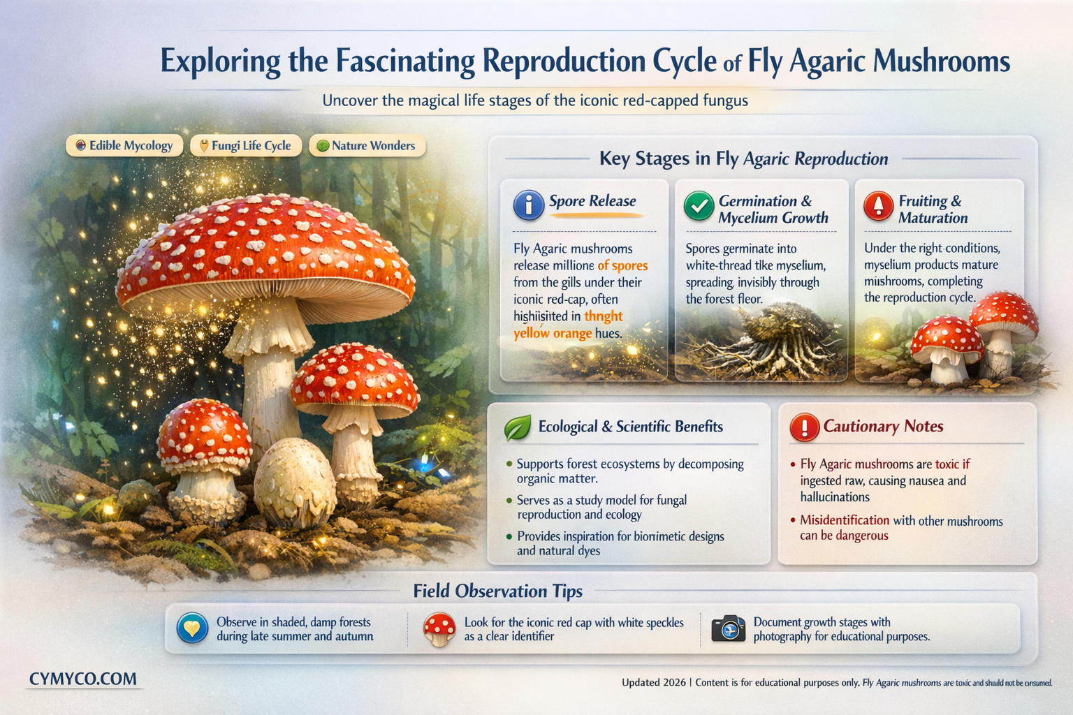 how does fly agaric reproduce