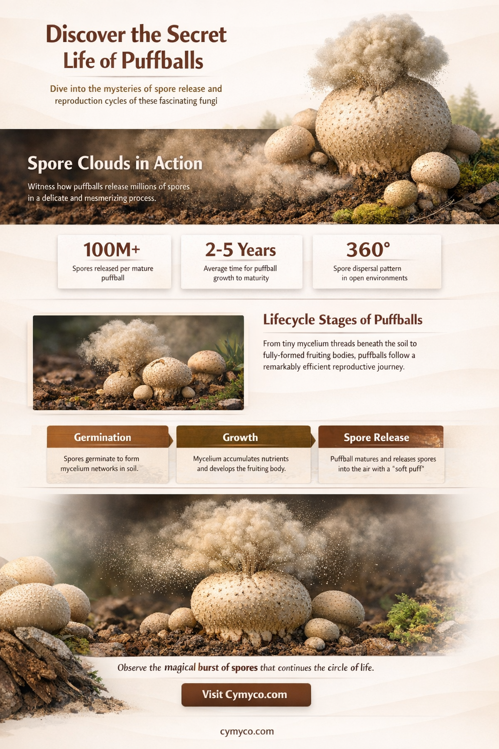 how do puffballs reproduce