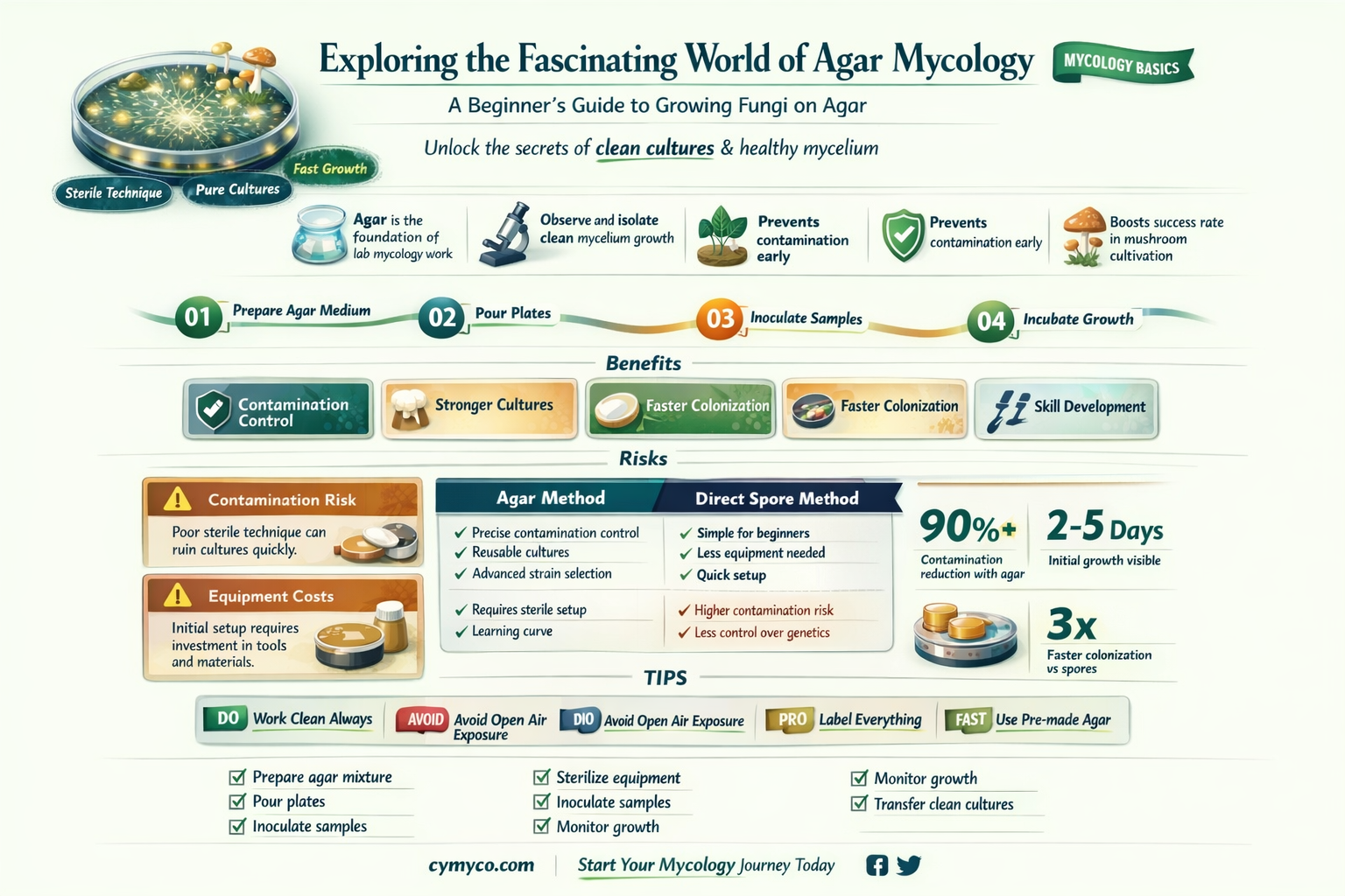 what is agar mycology