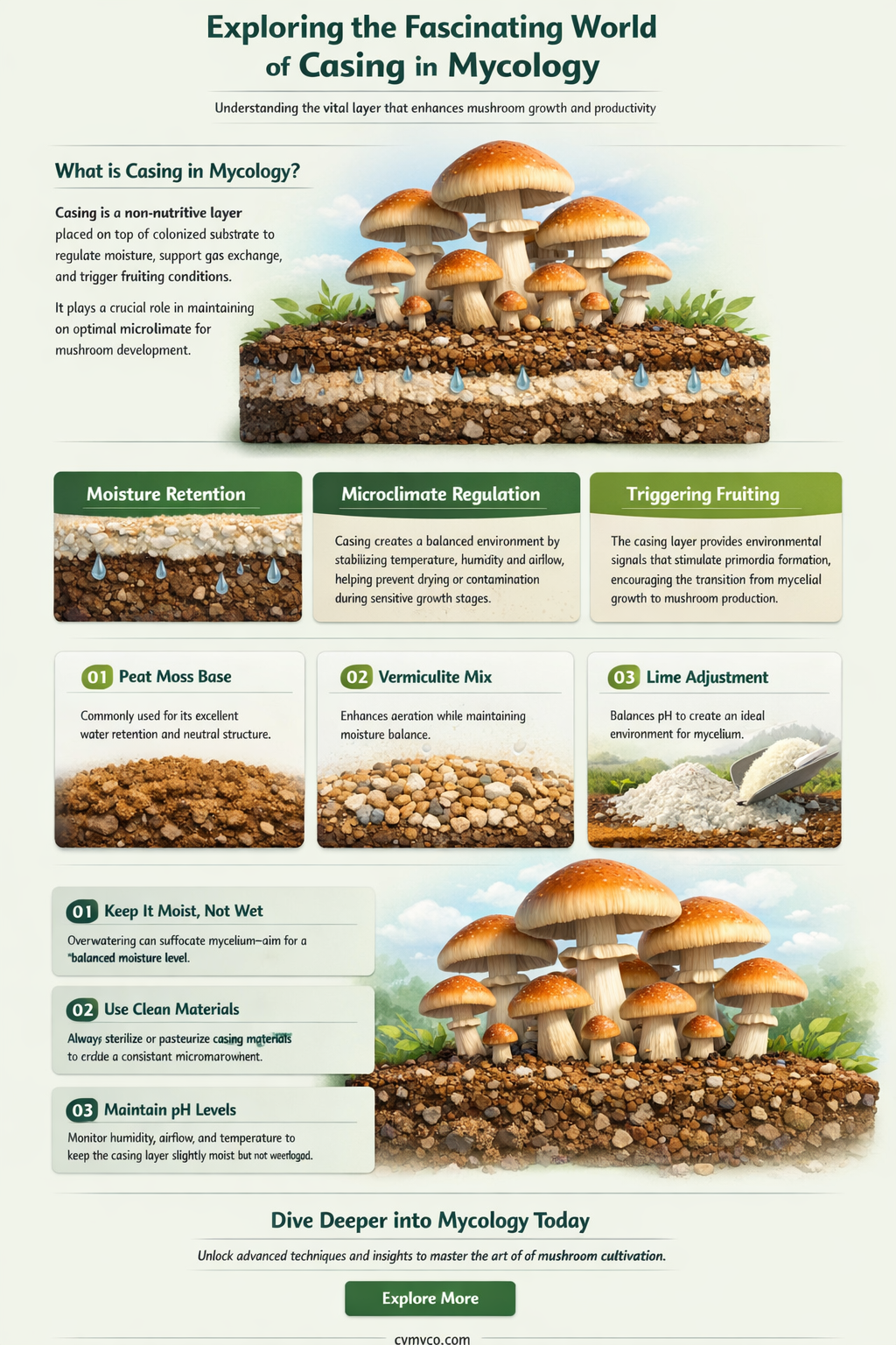 what is casing in mycology