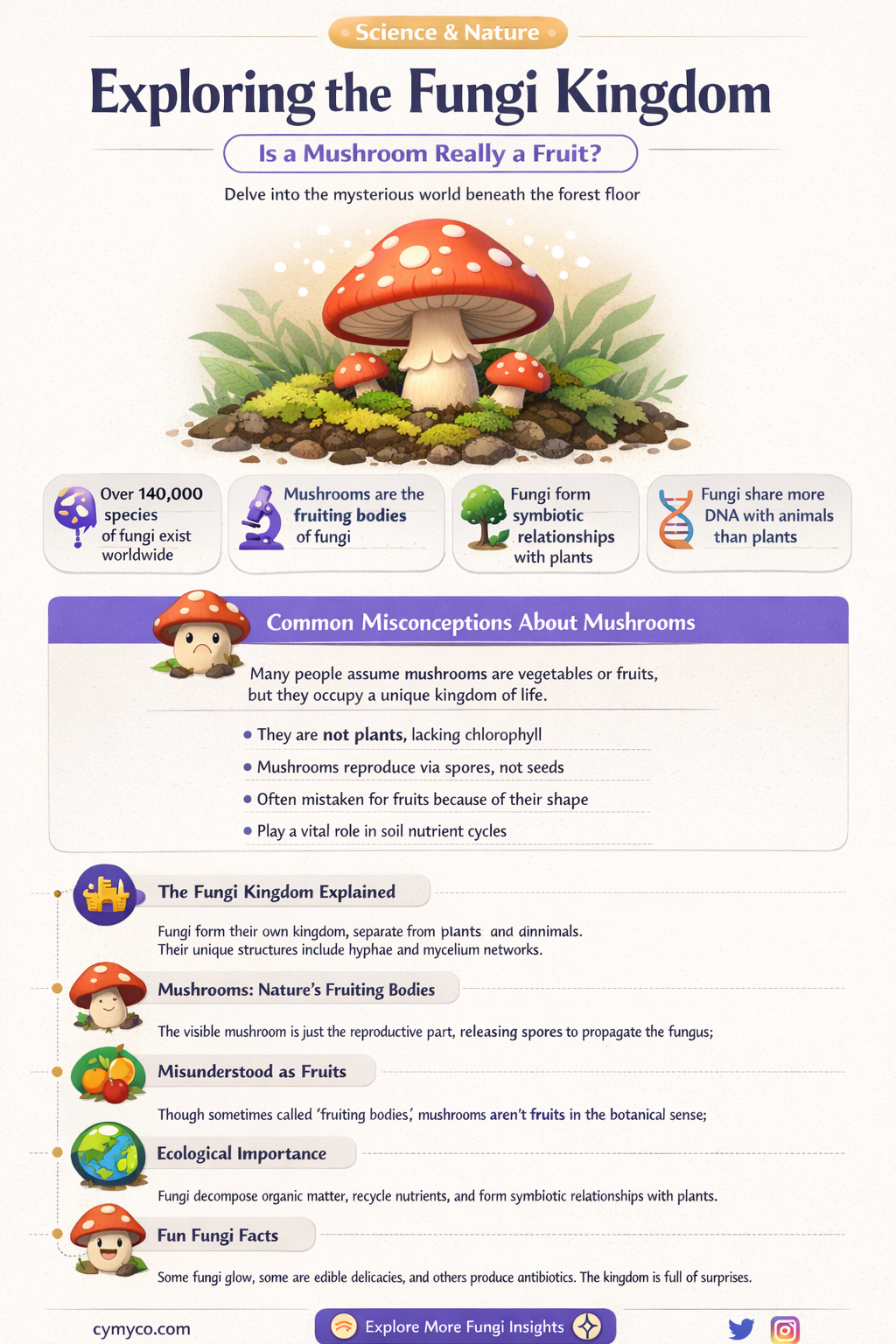 is mushroom considered a fruit