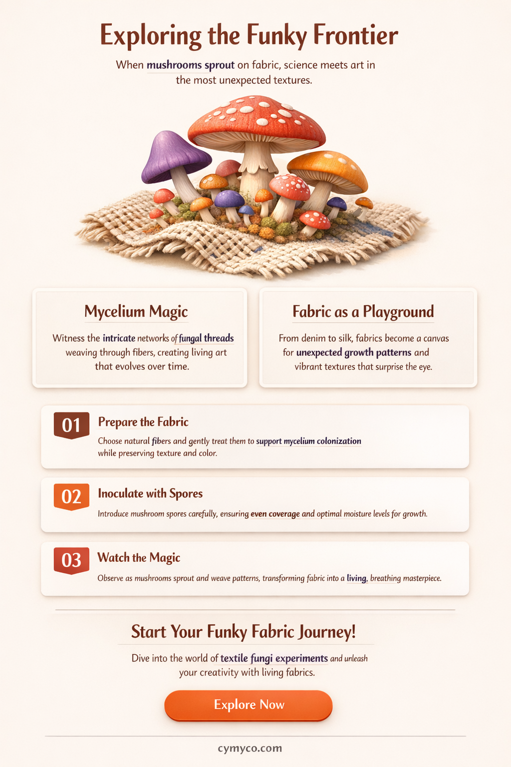 can mushrooms grow on clothes