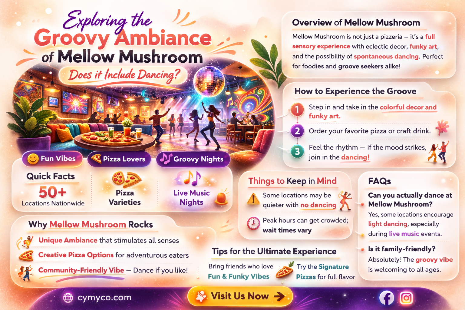 does mellow mushroom have dancing