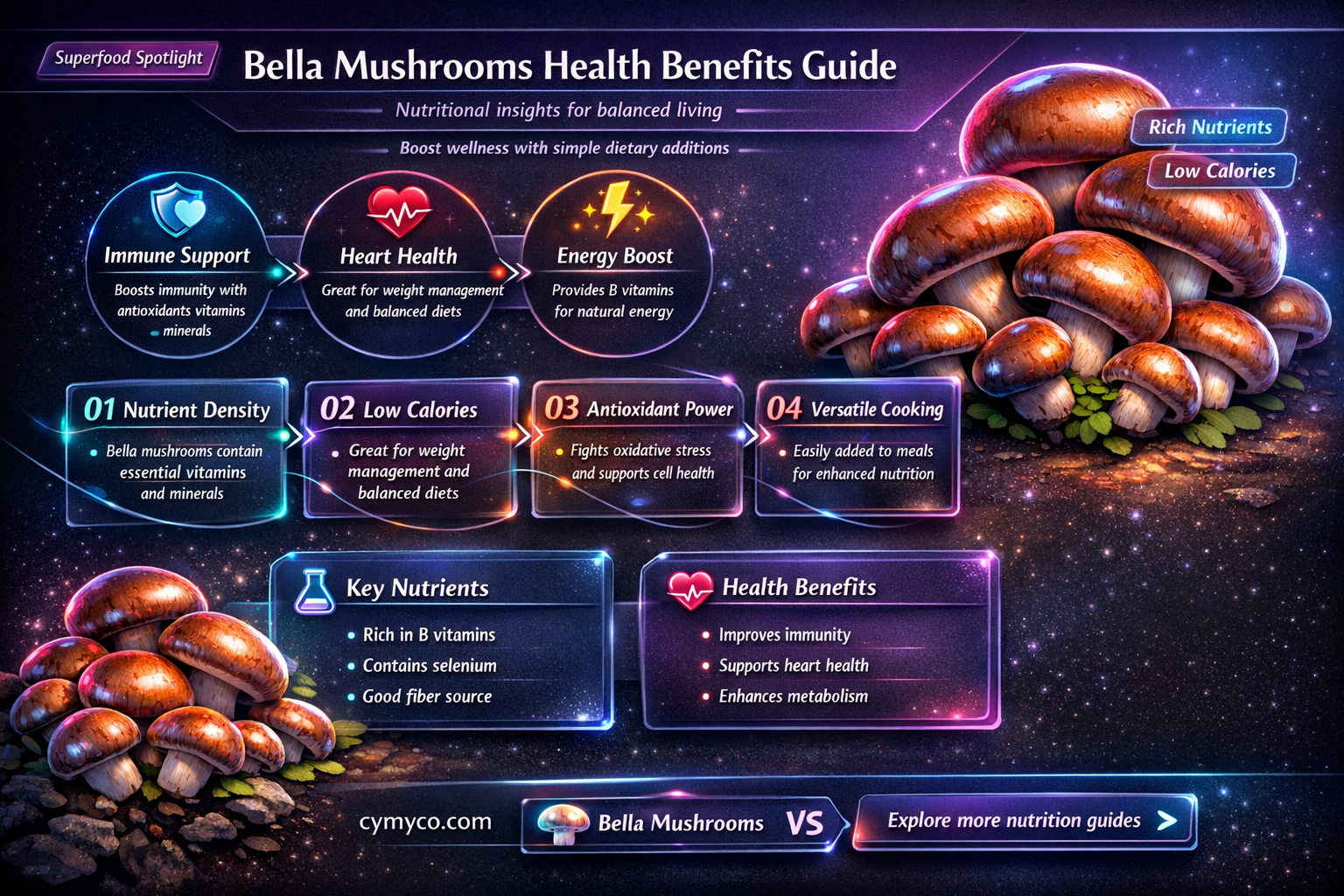 are bella mushrooms good for you