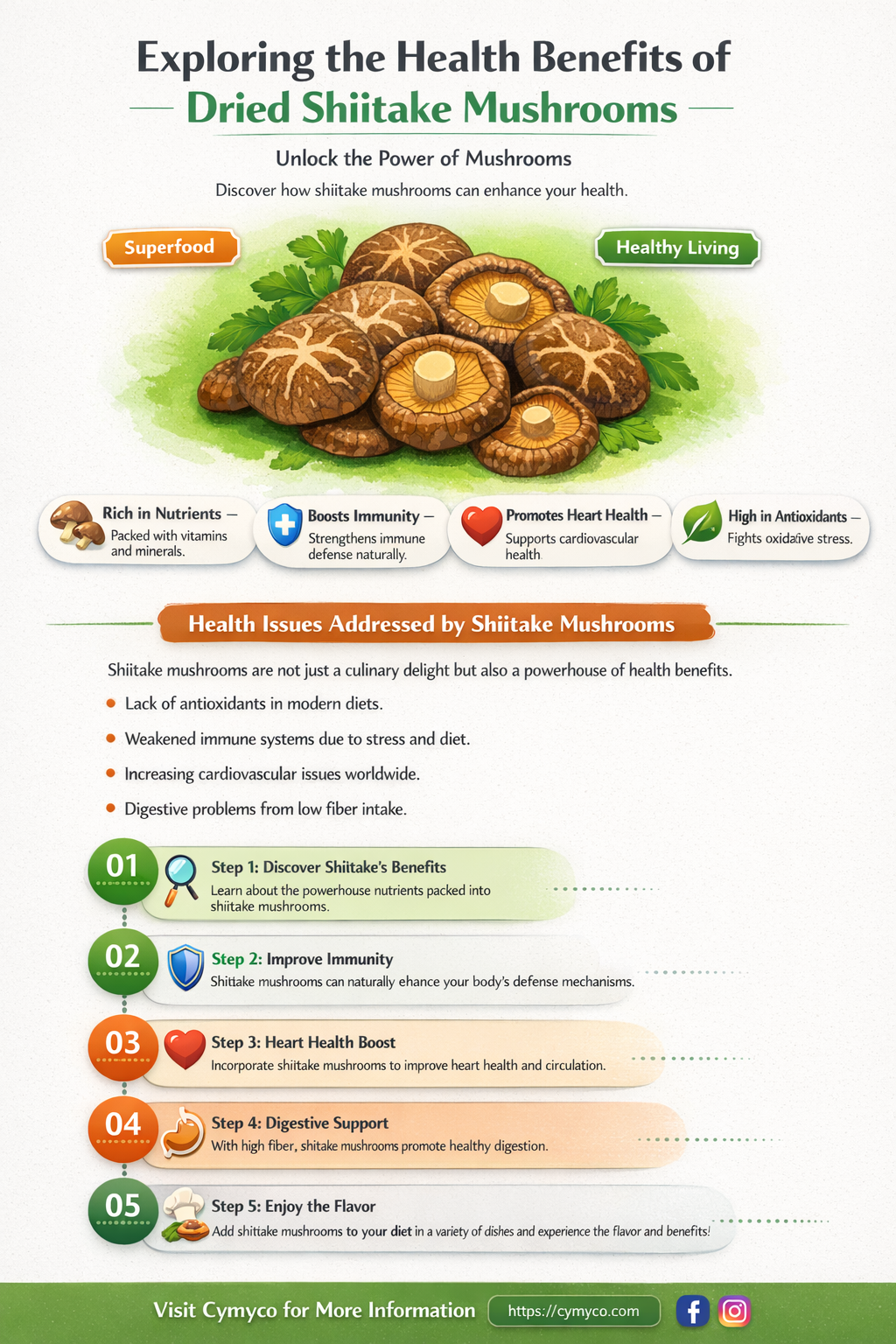 are dried shiitake mushrooms good for you