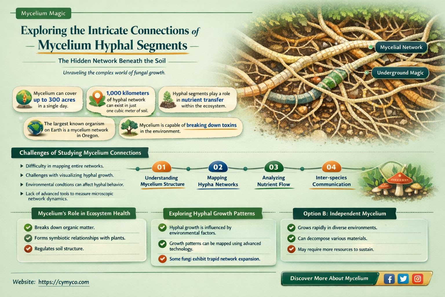 are hyphal segments of mycelium connected