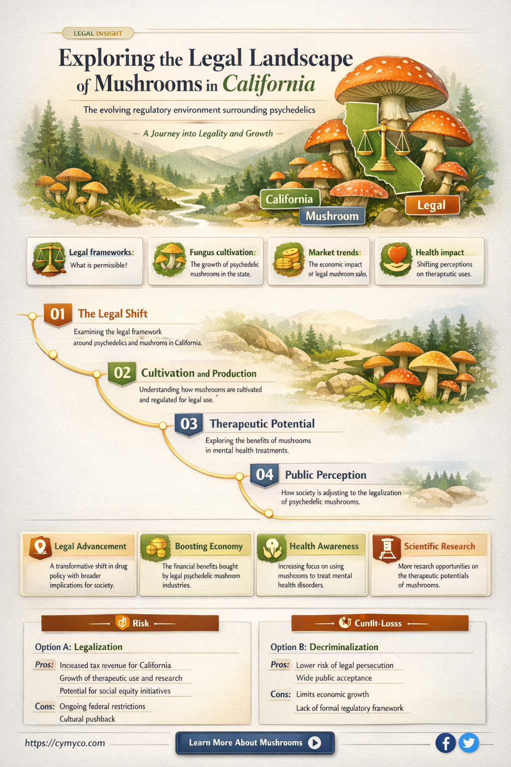 are mushrooms legal in cali