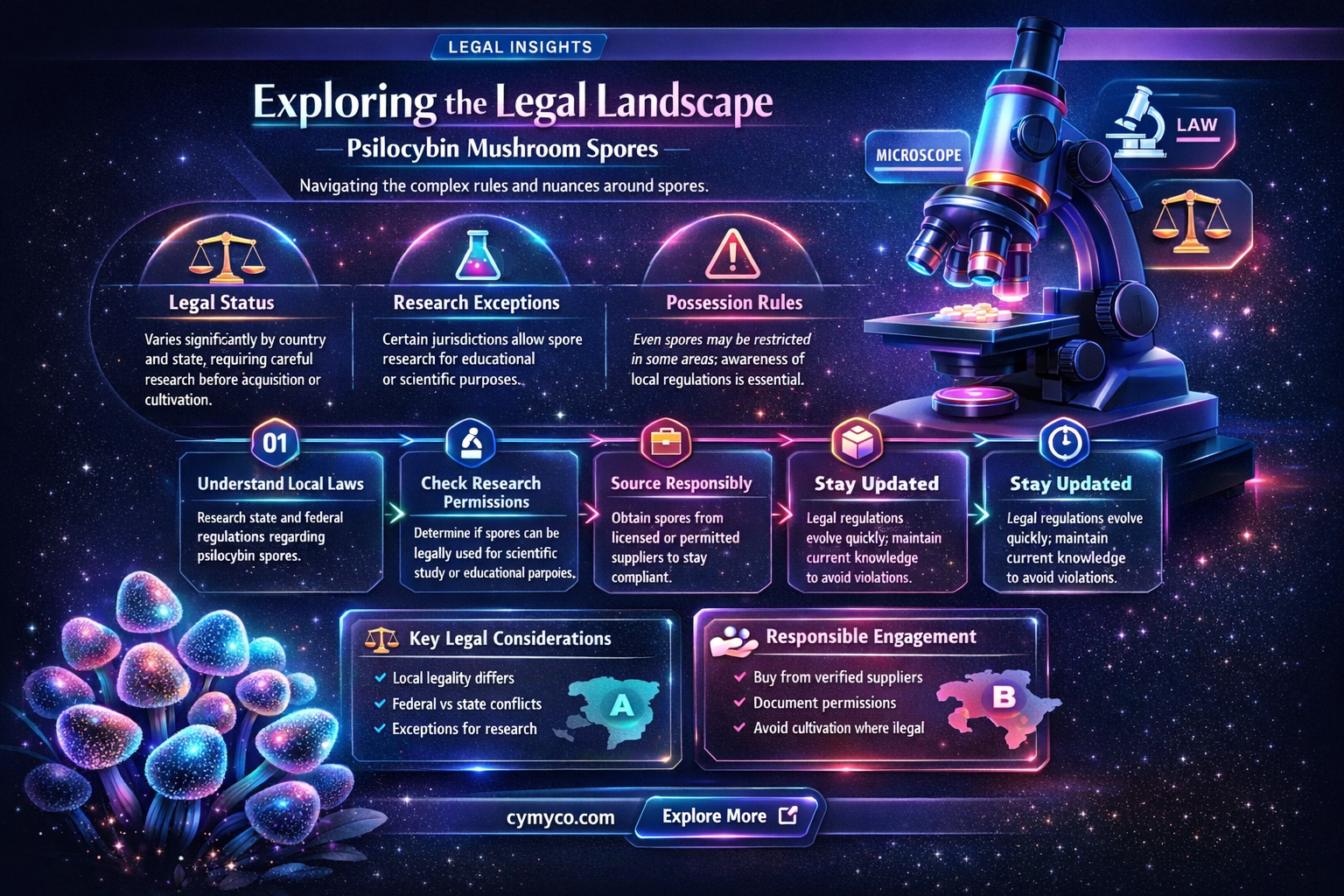 is buying physoybin mushroom spores illegal