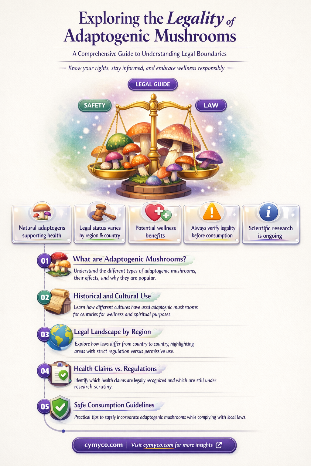 are adaptogenic mushrooms legal