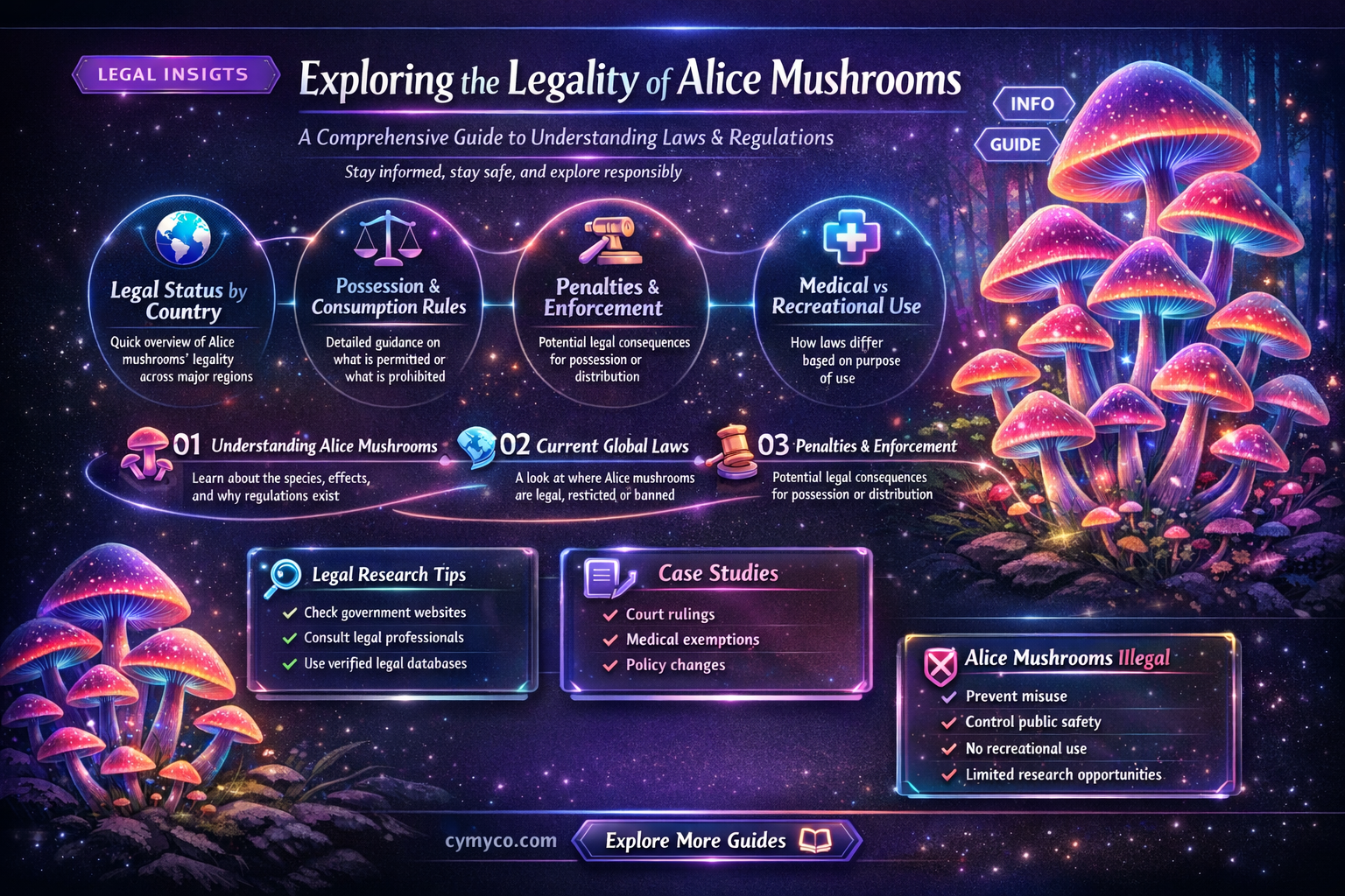 are alice mushrooms legal