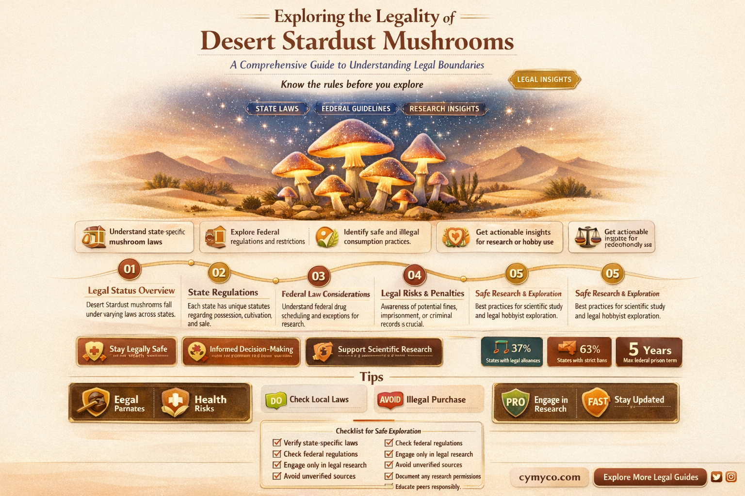 are desert stardust mushrooms legal