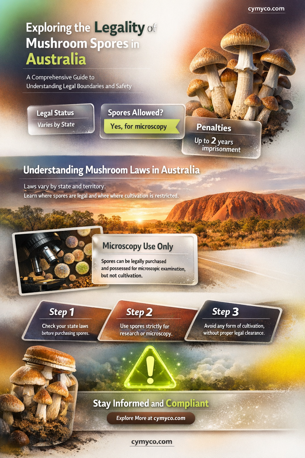 is it illegal to buy mushroom spores in australia