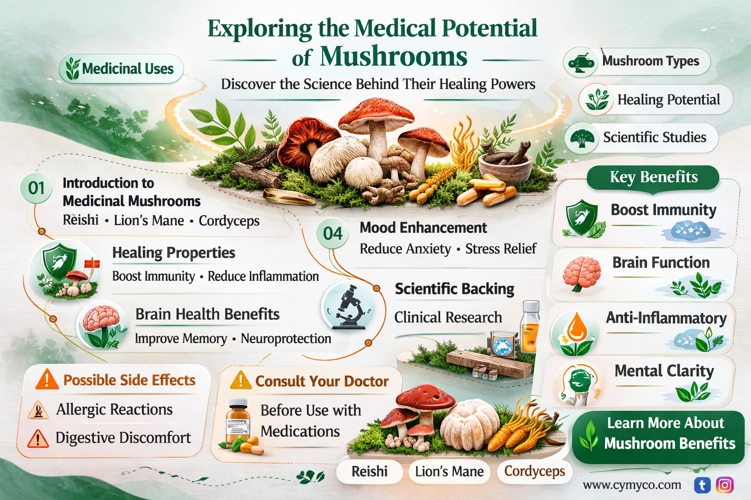 are there medical uses for mushrooms