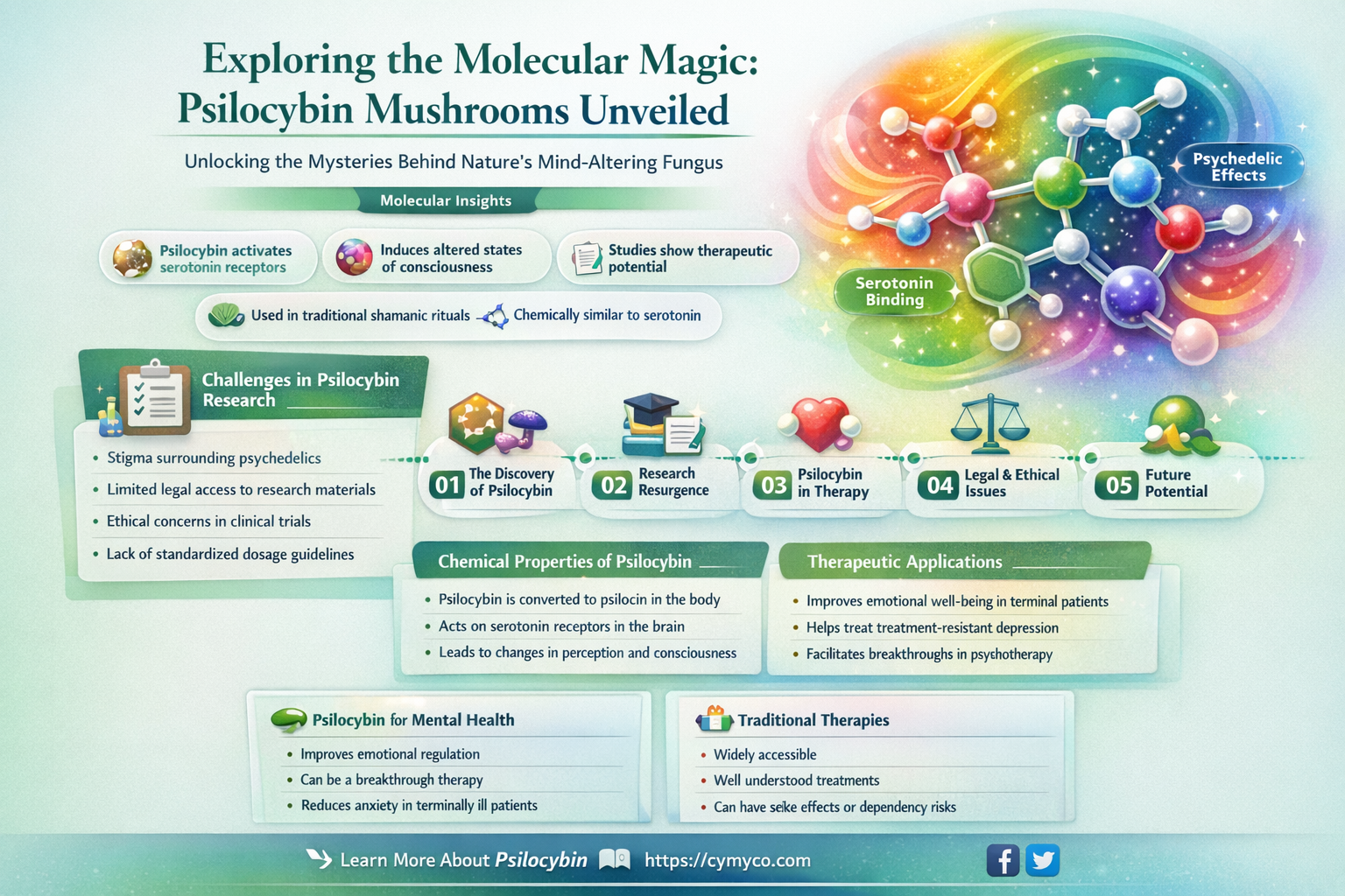 what type of molecule is magic mushrooms