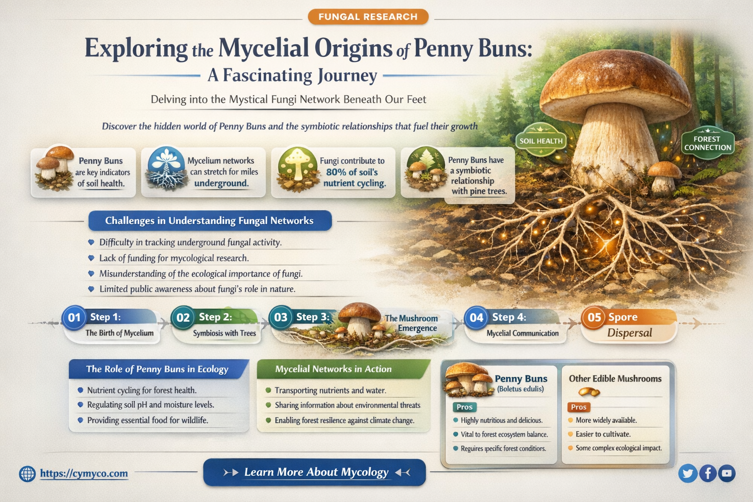 are penny buns from mycelium