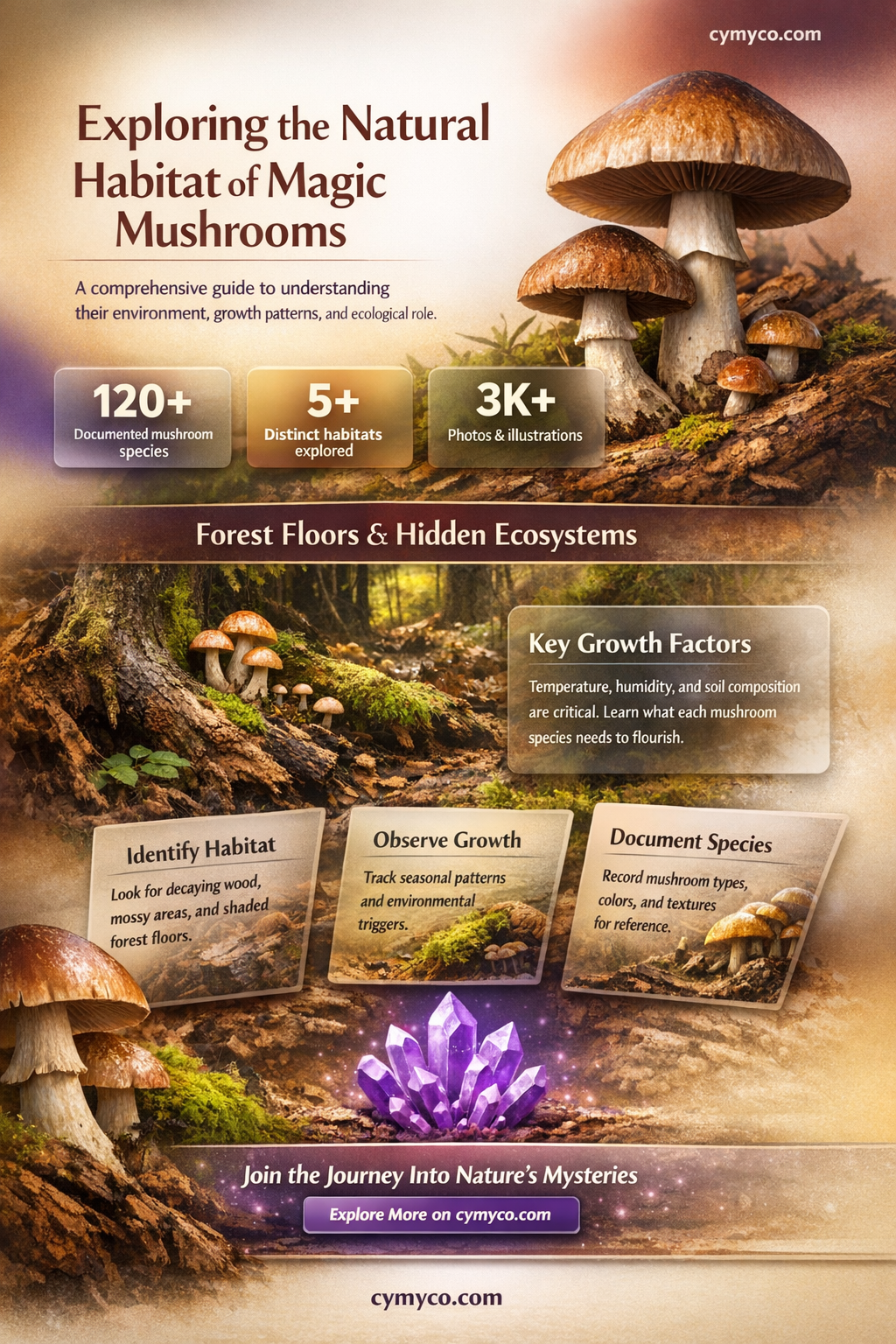 where do magic mushrooms like to grow