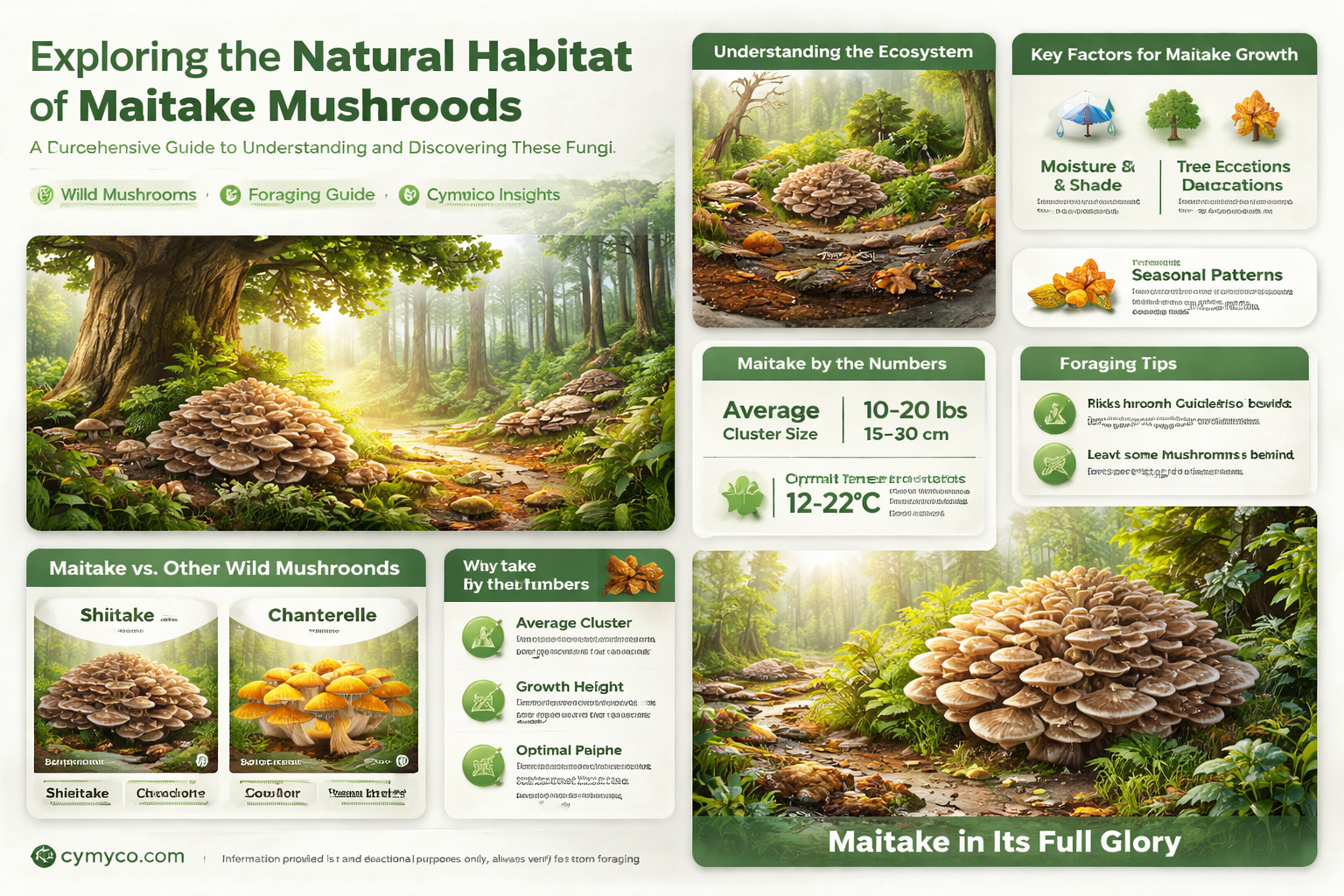 where do maitake mushrooms grow