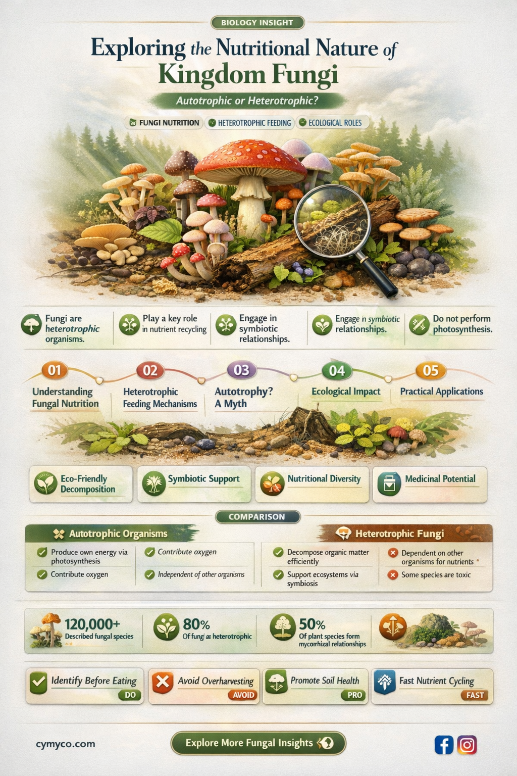 is kingdom fungi autotrophic or heterotrophic