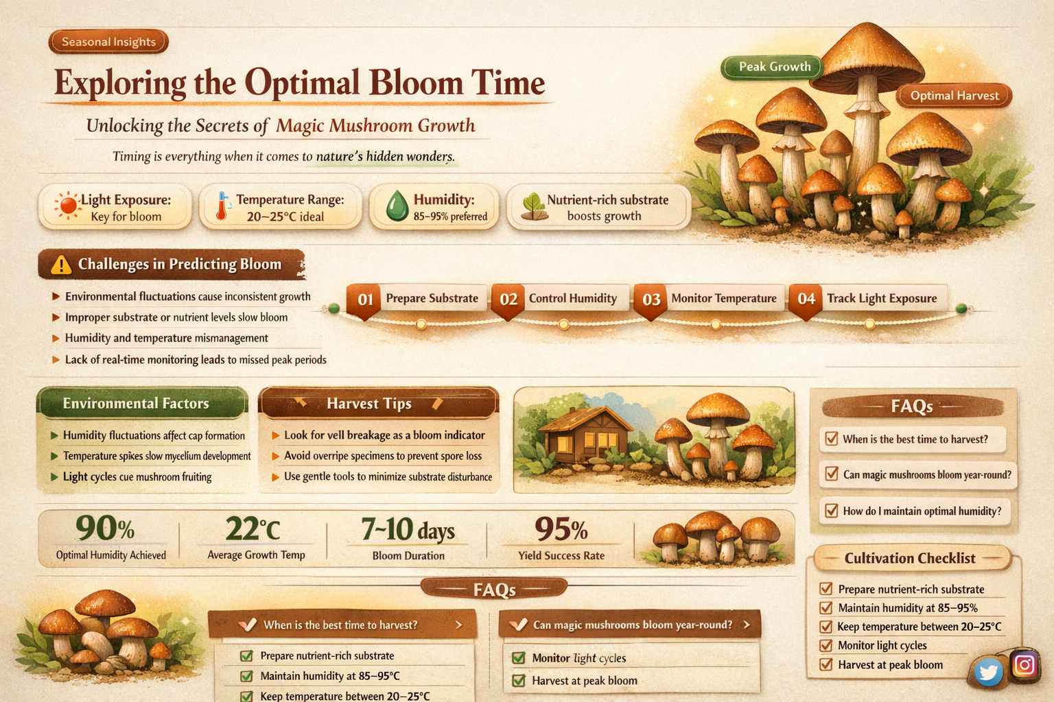 when do magic mushrooms bloom