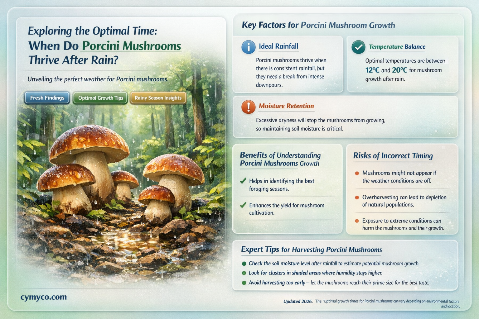 how many days after rain do porcini feoq
