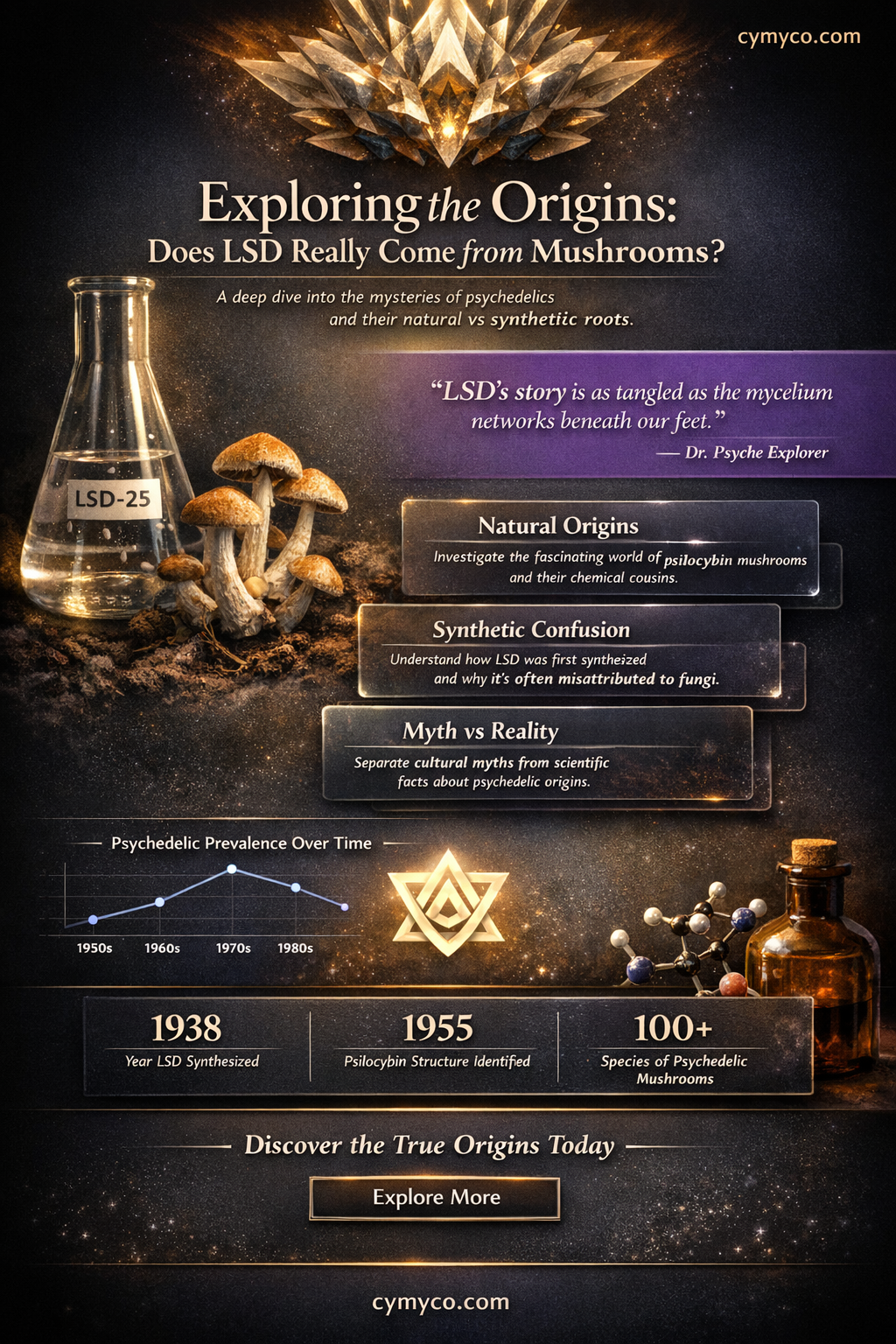 does lsd come from mushrooms