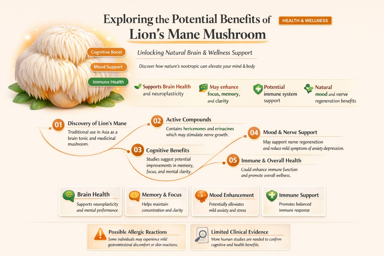 does lions mane mushroom work