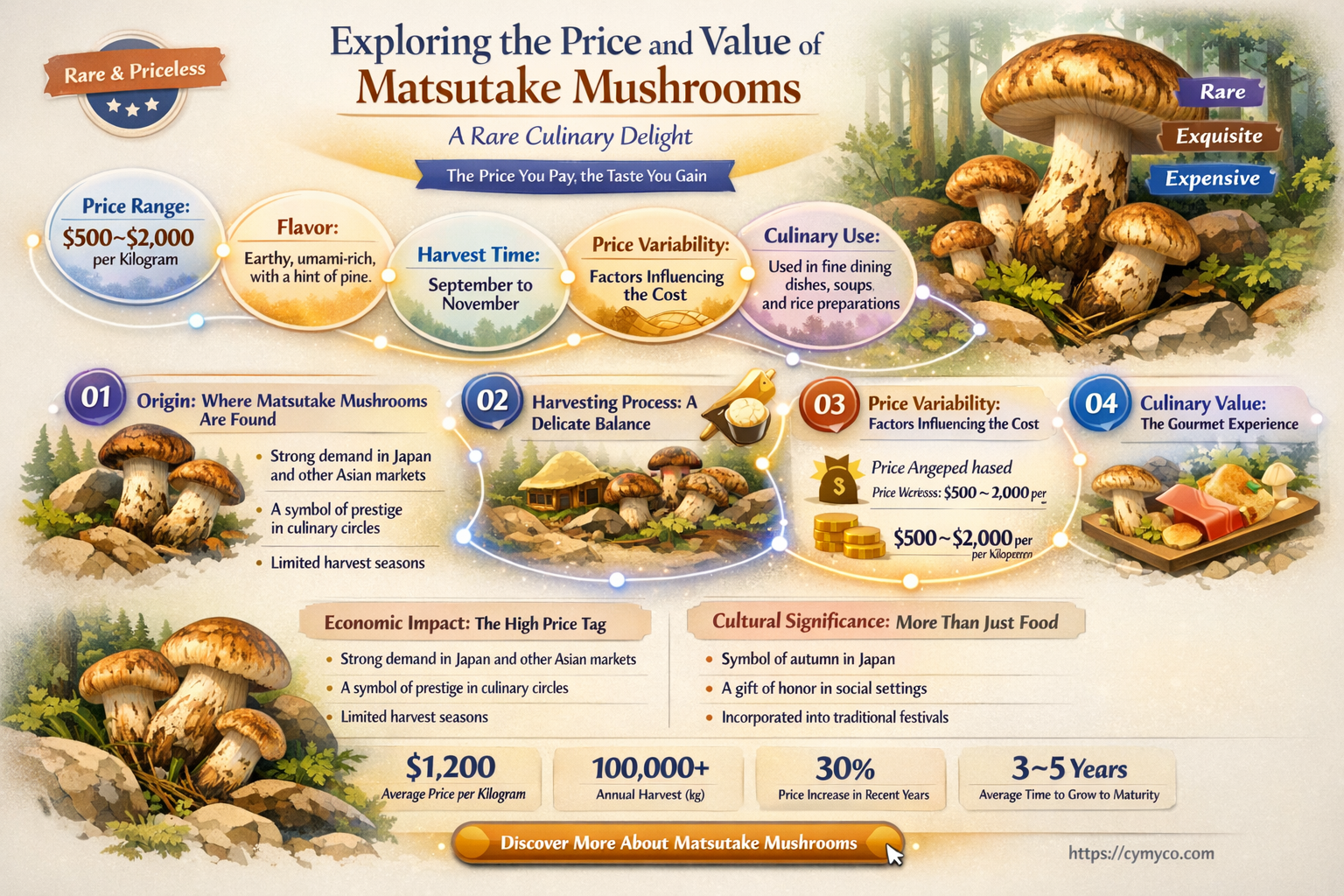 how much is matsutake mushroom