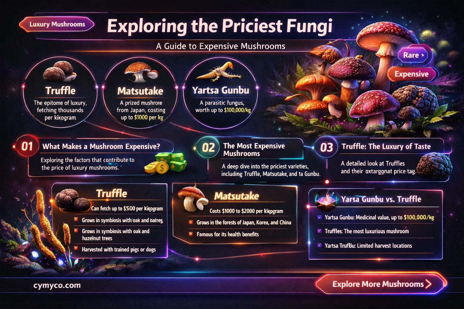 what are the most expensive mushrooms to buy