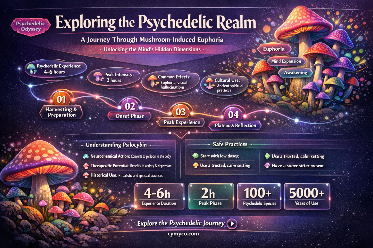 what does it feel like to get high on mushrooms