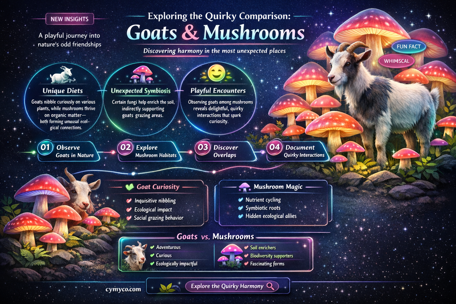 who said goats are like mushrooms