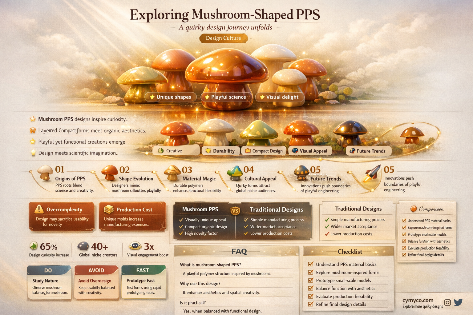 why are pps shaped like mushrooms