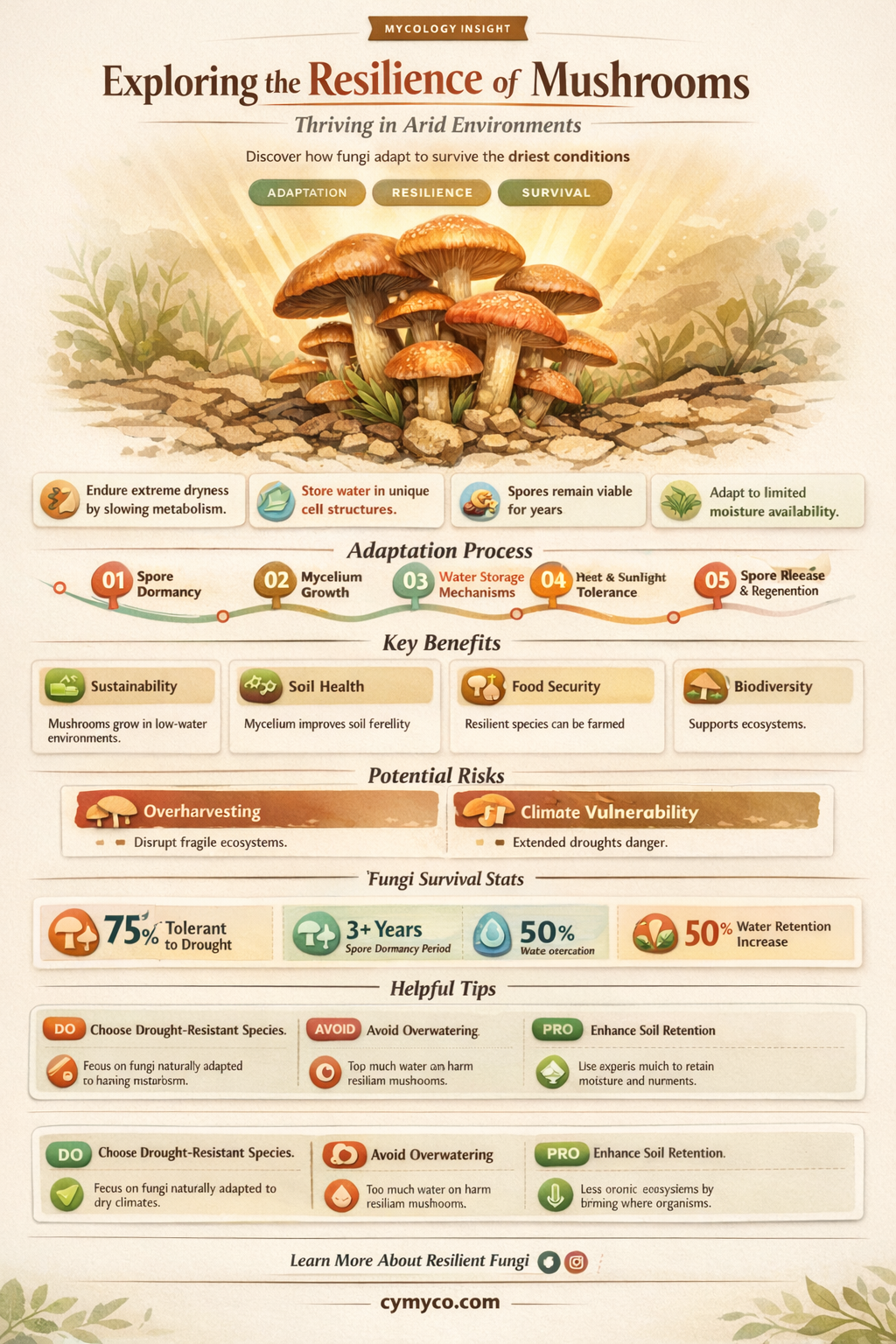 can mushrooms grow without rain