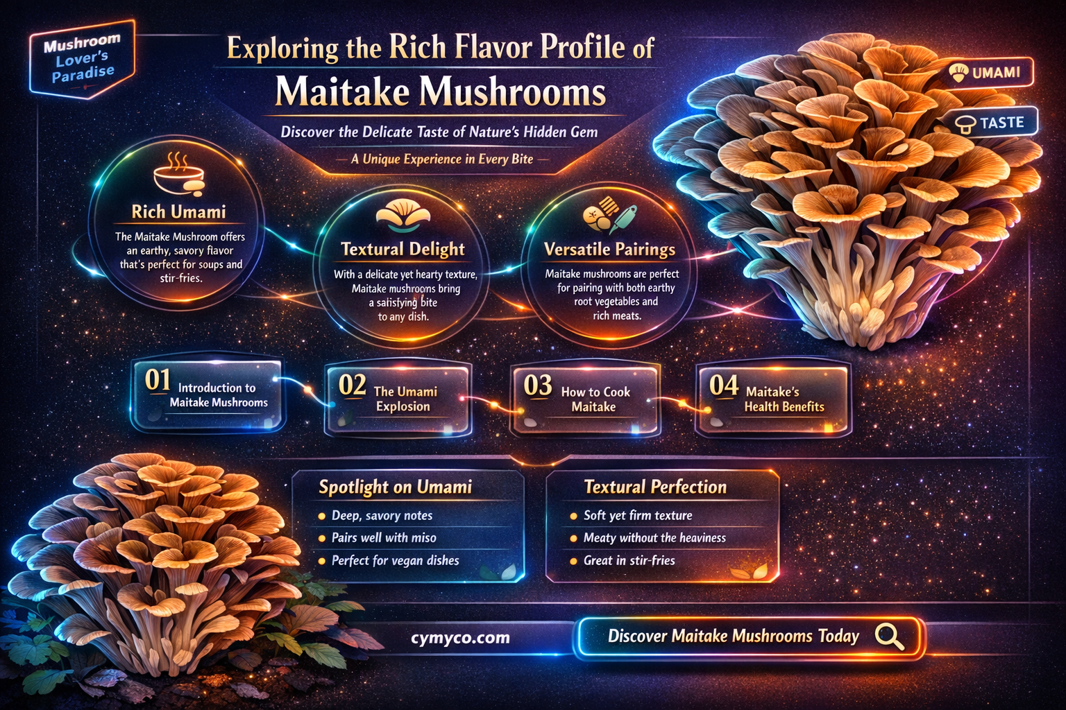 how do maitakes taste