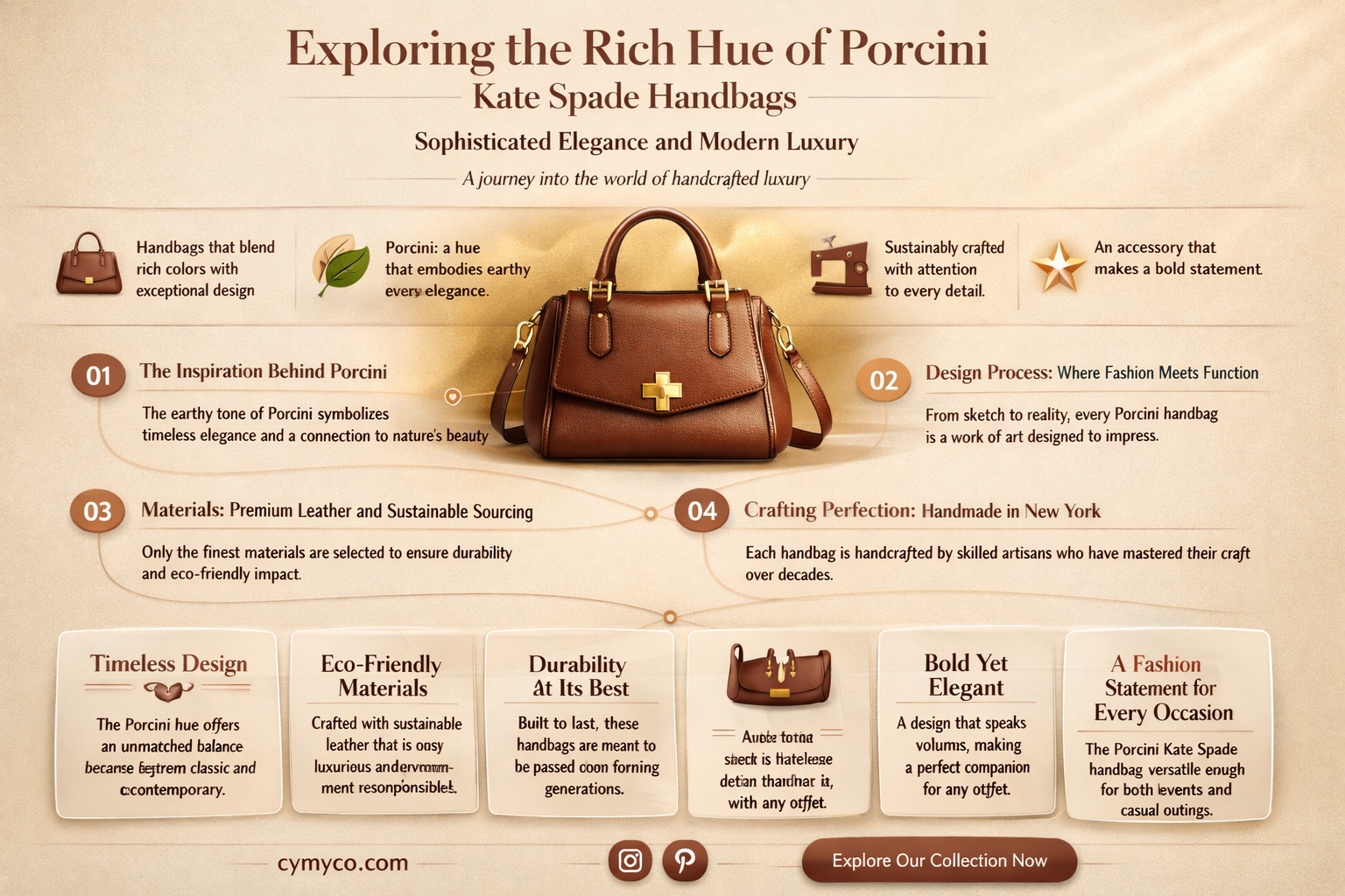 what color is porcini kate spade