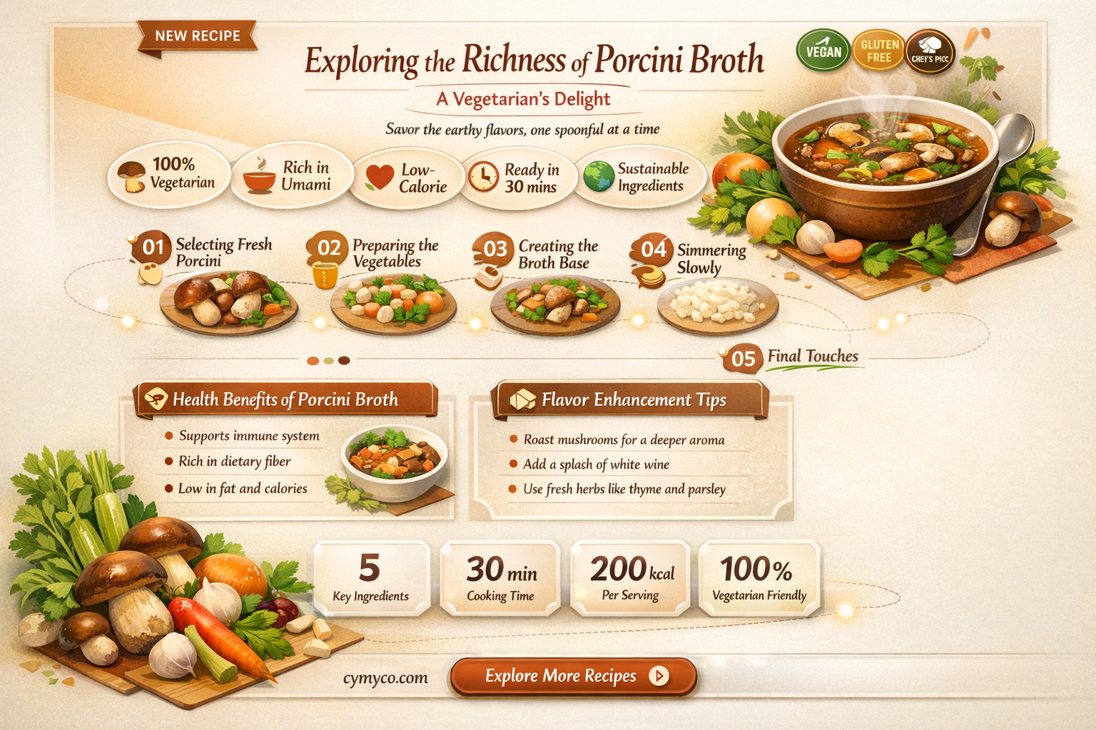 is porcini broth vegetarian