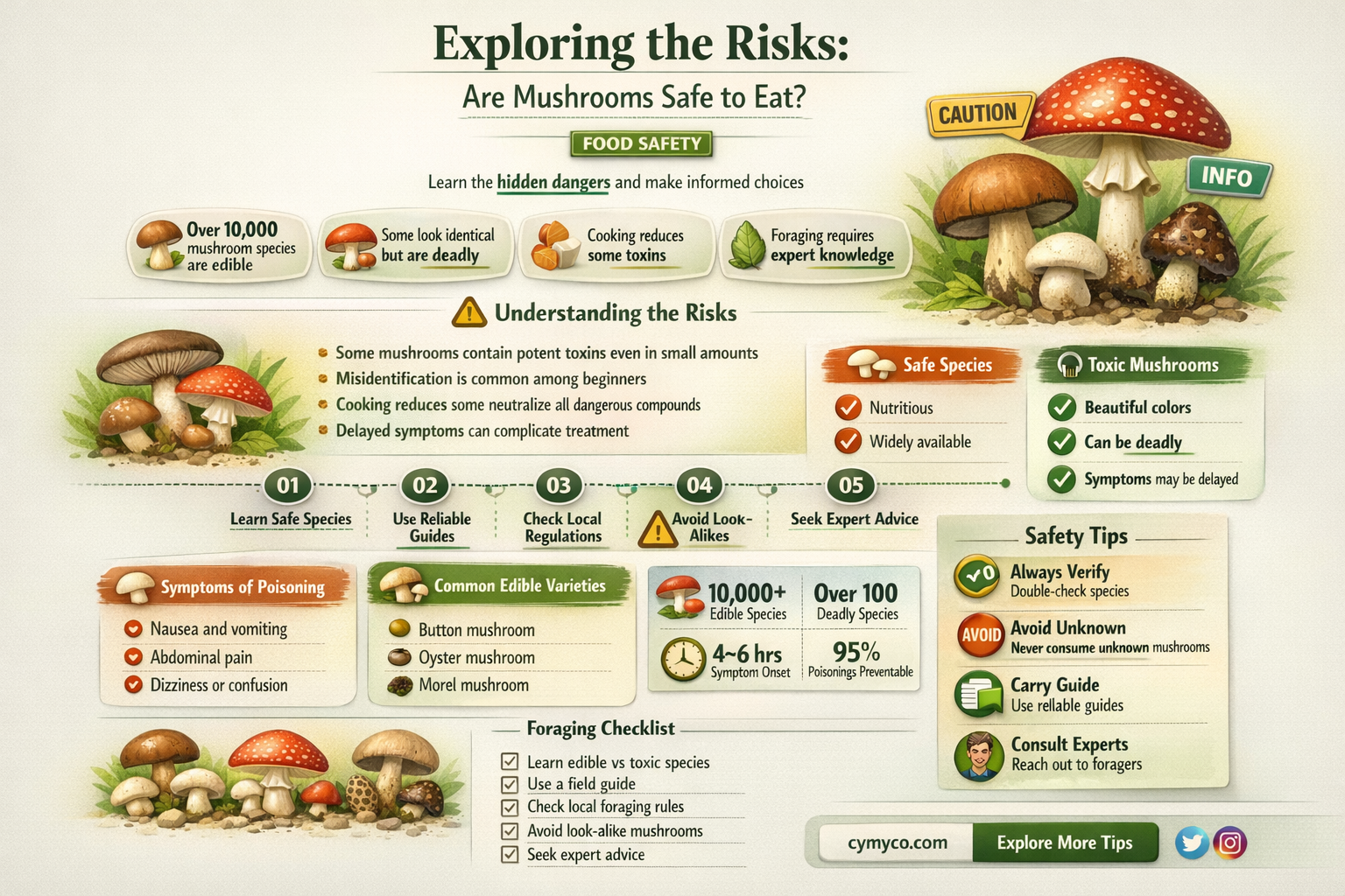are mushrooms dangerous to eat