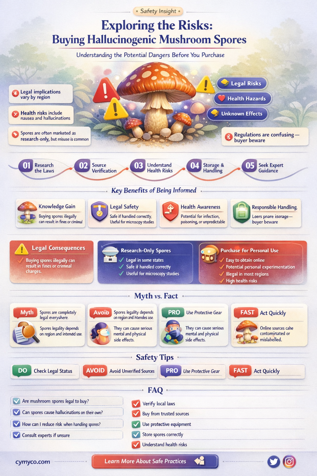 is buying hallucinogenic mushroom spores dangerous