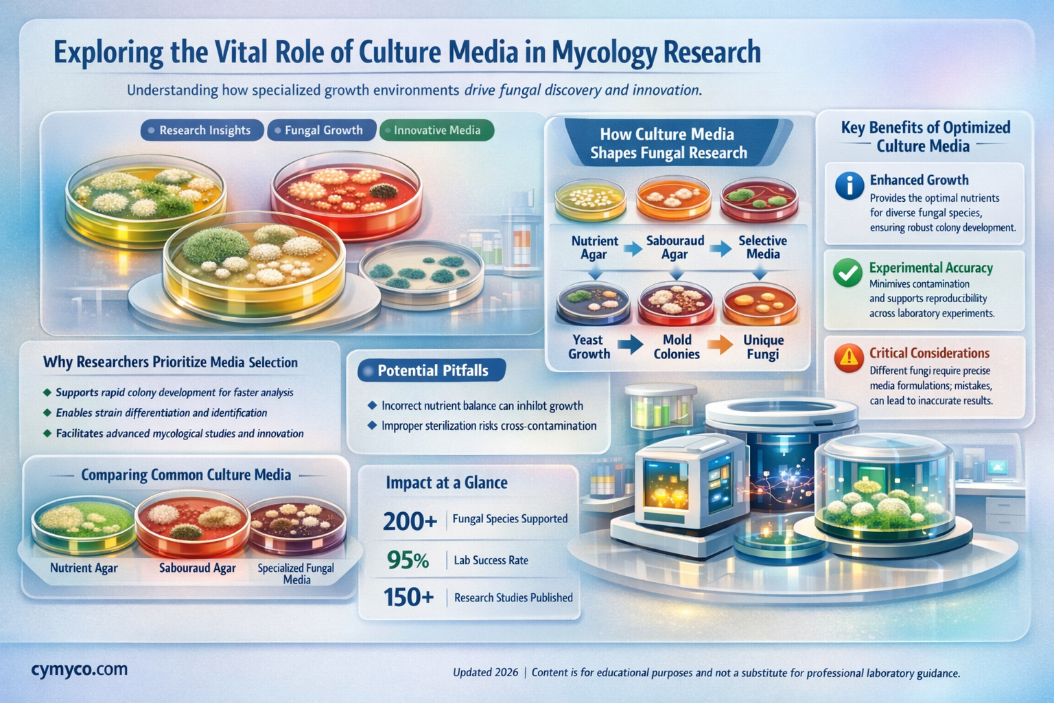 what are the uses of culture media in mycology