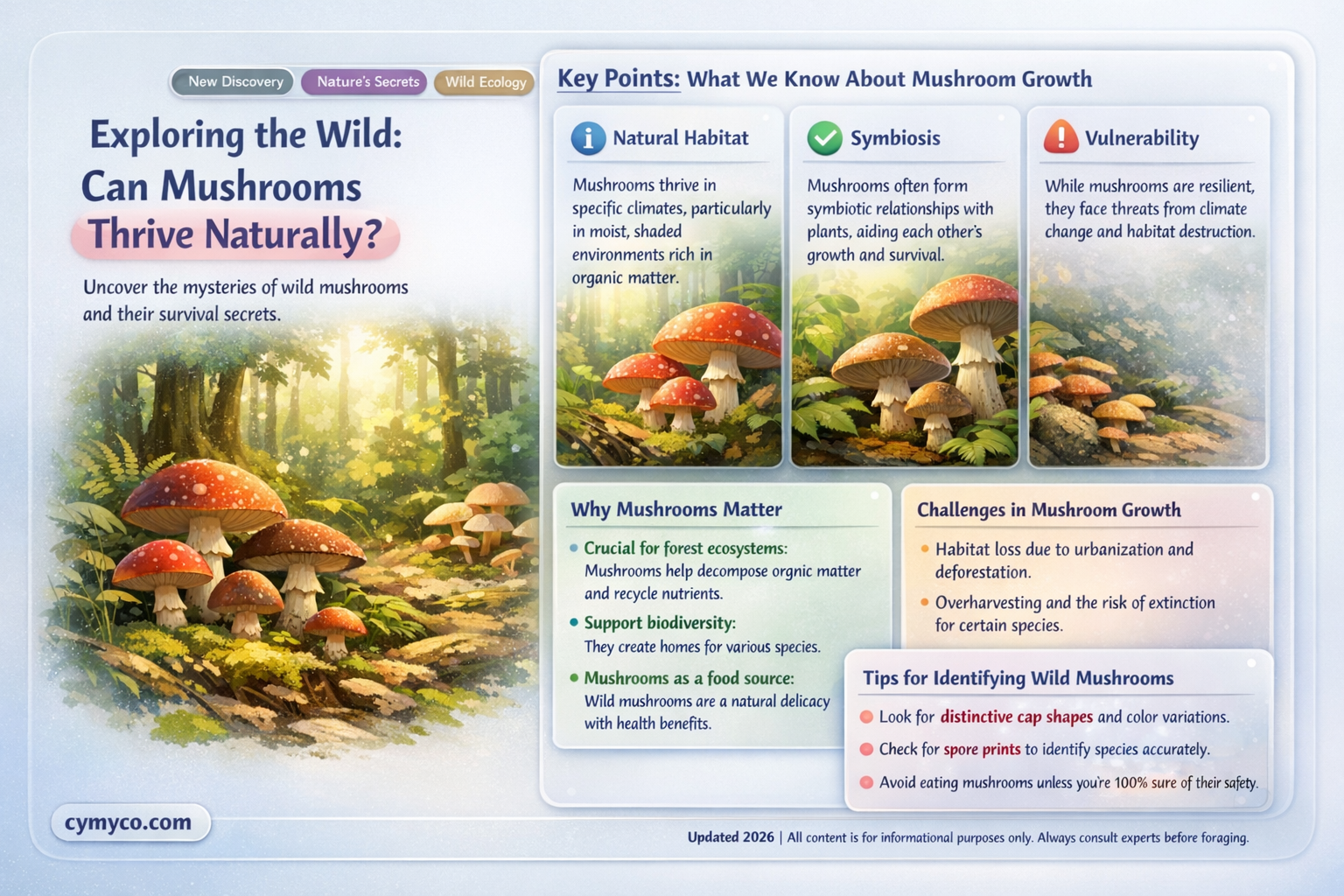 can mushrooms grow naturally